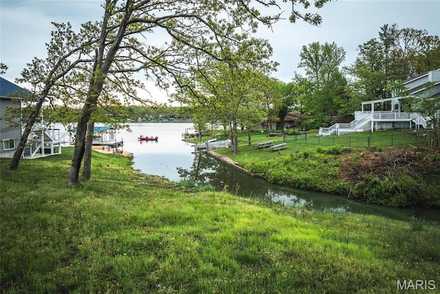 1382 Osage Rd, Cuba, MO 65453 - water view featuring a boat dock