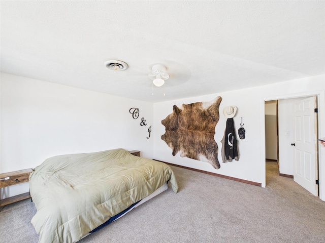 16892 Beaufort Rd, Crocker, MO 65452 - bedroom with carpet flooring, baseboards, and ceiling fan