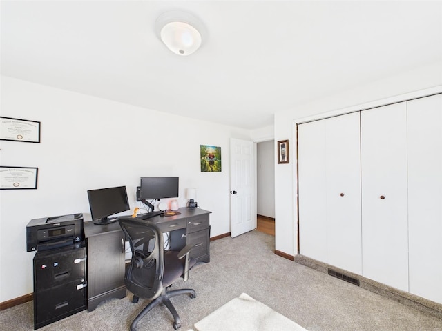 16892 Beaufort Rd, Crocker, MO 65452 - carpeted home office with baseboards