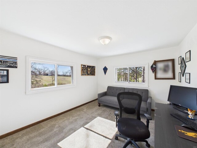 16892 Beaufort Rd, Crocker, MO 65452 - carpeted office with baseboards