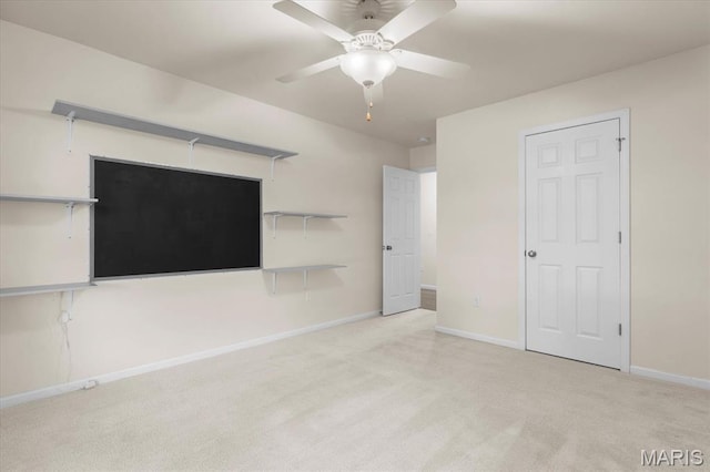 724 E Wesley Dr, Ofallon, IL 62269 - unfurnished bedroom featuring carpet, baseboards, and ceiling fan