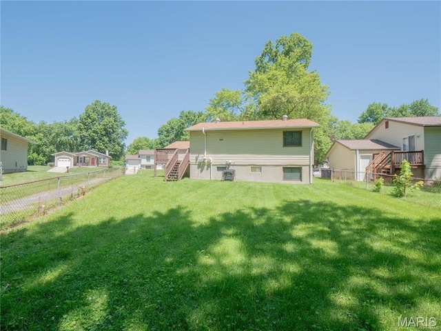 1464 Monopoly Dr, Florissant, MO 63031 - back of property with stairway