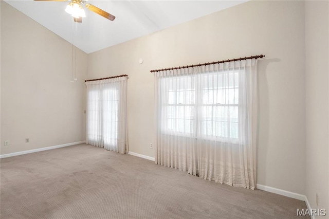 7310 Westover Colonial Ln, Saint Louis, MO 63119 - unfurnished room featuring carpet, ceiling fan, and baseboards