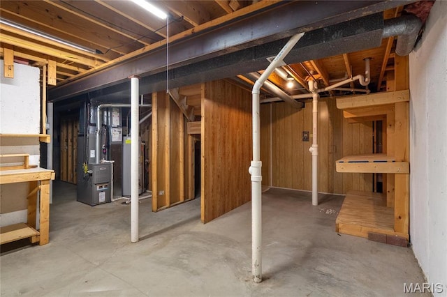 7310 Westover Colonial Ln, Saint Louis, MO 63119 - unfinished basement with heating unit