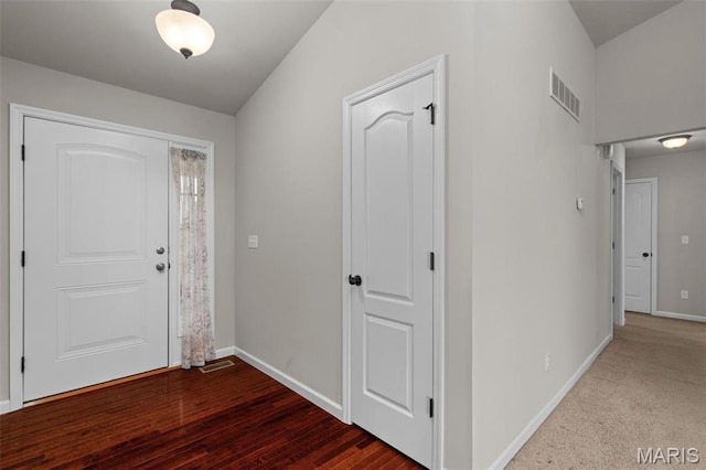 foyer with baseboards