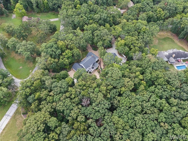 aerial view of property's location