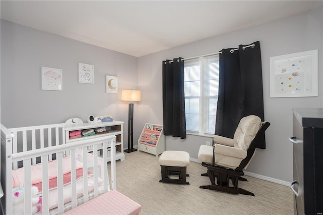 11921 Villa Dorado Dr Unit F, Saint Louis, MO 63146 - carpeted bedroom featuring a nursery area and baseboards