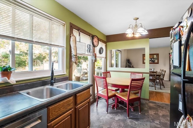 1739 Fairfax Dr, Barnhart, MO 63012 - dining space featuring a chandelier