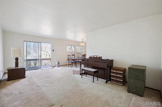 32 Oak Forest Dr, Saint Charles, MO 63303 - living area featuring carpet flooring