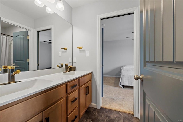5 Canebrake Ct, Wentzville, MO 63385 - ensuite bathroom with double vanity and baseboards