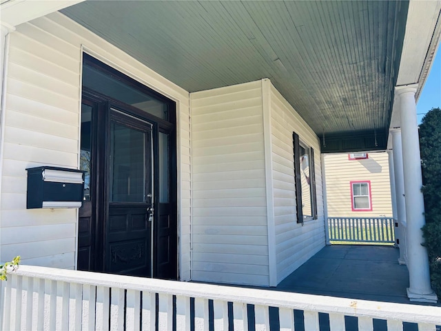 230 Lahaye St, Saint Genevieve, MO 63670 - doorway to property with covered porch