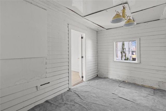 407 N Humboldt St, Marine, IL 62061 - empty room featuring a chandelier
