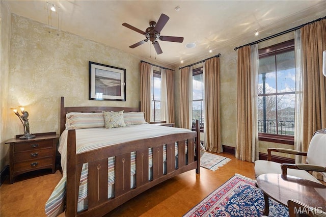3520 Galt House Dr, Saint Charles, MO 63301 - bedroom with wood finished floors, baseboards, and a textured wall