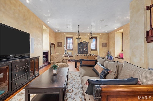 3520 Galt House Dr, Saint Charles, MO 63301 - living room featuring wood finished floors