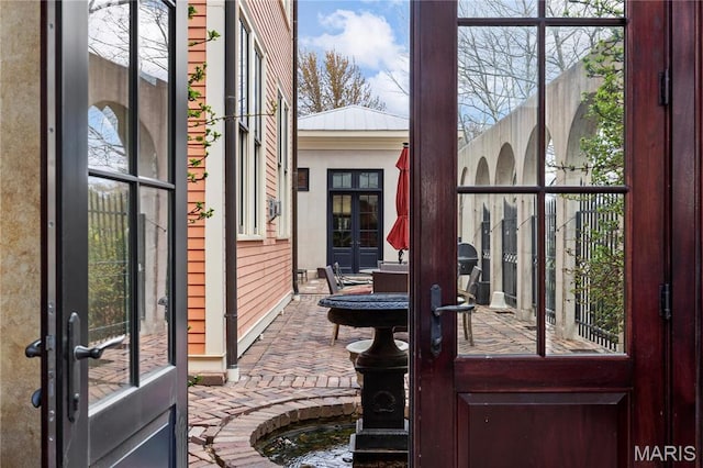 3520 Galt House Dr, Saint Charles, MO 63301 - entrance to property with french doors and a patio area