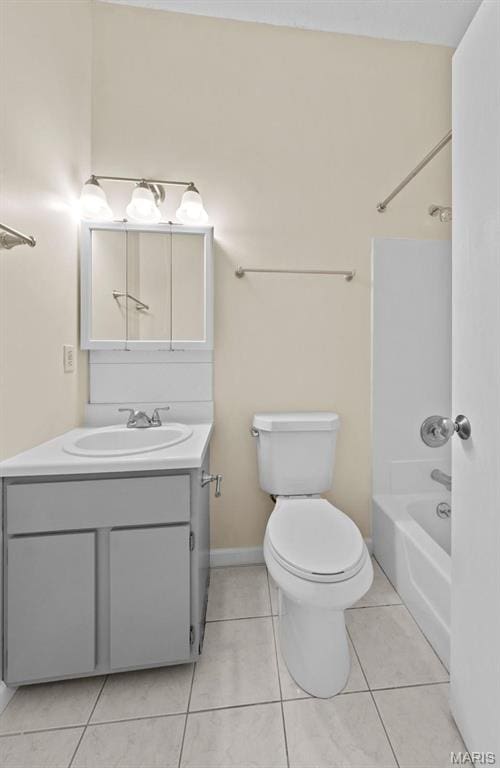 4319 Lindell Blvd Unit A, Saint Louis, MO 63108 - full bathroom featuring vanity, tile patterned floors, and tub / shower combination