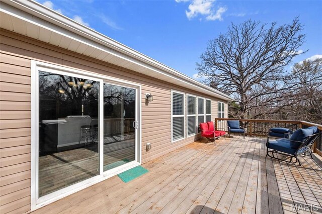 140 Shumard Oak Dr, Troy, MO 63379 - view of wooden terrace