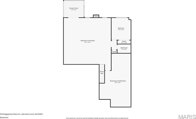 910 Ridgepointe Place Cir, Lake St Louis, MO 63367 - room layout