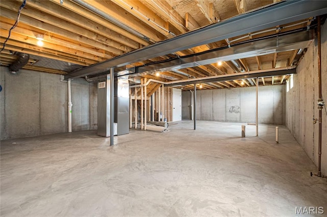 177 Arpent Aly, Saint Charles, MO 63301 - unfinished basement with heating unit