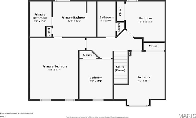 2 Meramec Shores Ct, Ofallon, MO 63366 - property floor plan