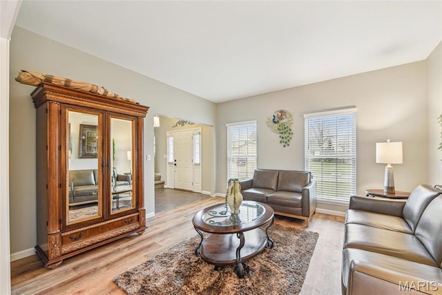 2 Meramec Shores Ct, Ofallon, MO 63366 - living room featuring light wood finished floors and baseboards
