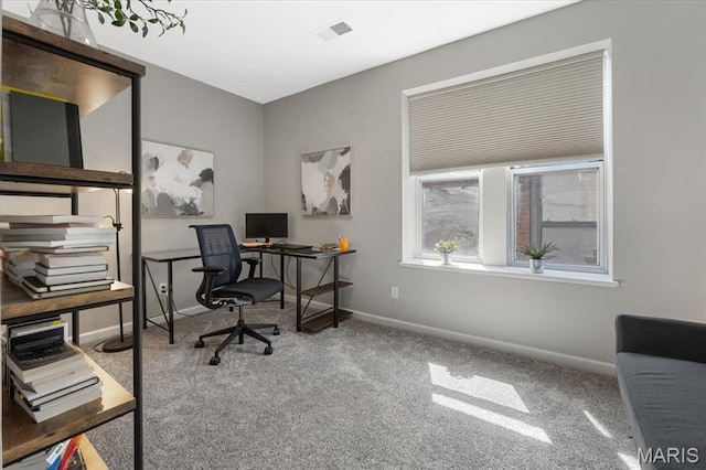 3618 Mcree Ave, Saint Louis, MO 63110 - home office with carpet flooring and baseboards