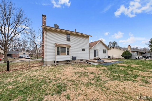 2915 Coram Dr, Saint Louis, MO 63129 - back of property featuring a chimney