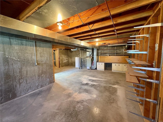 107 S Jackson St, Perryville, MO 63775 - unfinished below grade area featuring heating unit
