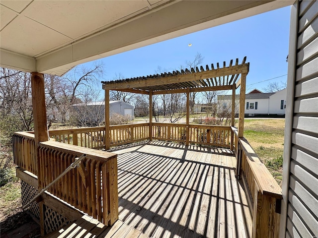 107 S Jackson St, Perryville, MO 63775 - deck featuring a pergola