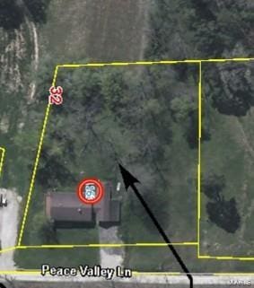 1163 Peace Valley Ln, Hermann, MO 65041 - aerial overview of property's location