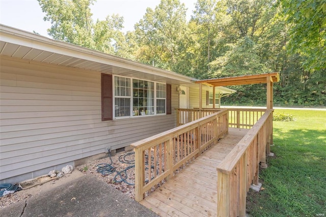13 Wayne 357b, Piedmont, MO 63957 - wooden terrace featuring a lawn