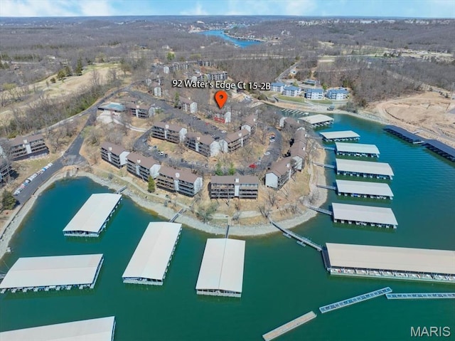 92 Waters Edge Ct Unit 15-2B, Four Seasons, MO 65049 - aerial view of property's location featuring a nearby body of water
