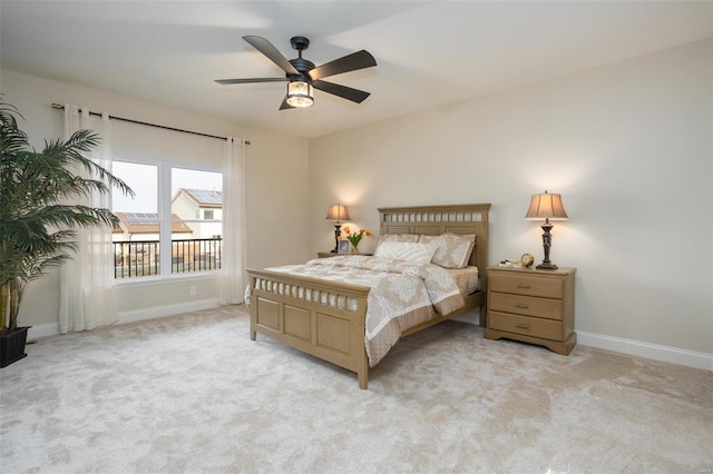 192 Santa Elena Dr, Wentzville, MO 63385 - bedroom featuring baseboards, carpet, and ceiling fan