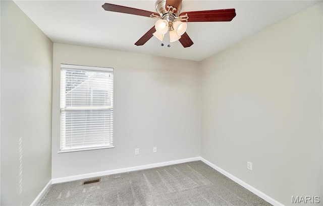 460 Fortress Ct, Saint Charles, MO 63303 - carpeted empty room featuring baseboards and ceiling fan