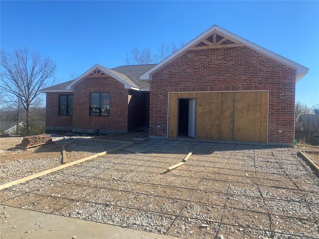 ranch-style home with brick siding