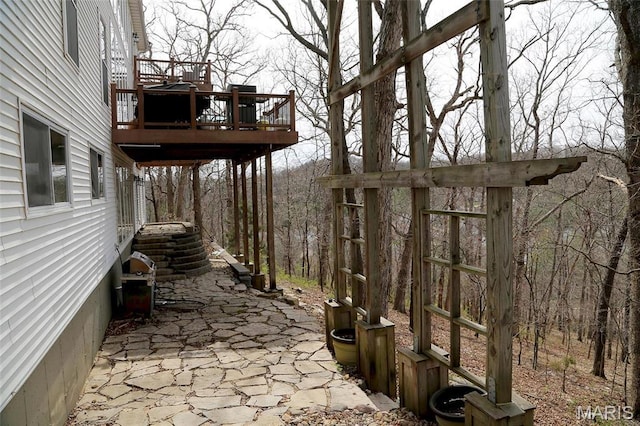 589 Wetherby Terrace Dr, Ballwin, MO 63021 - view of patio with a deck