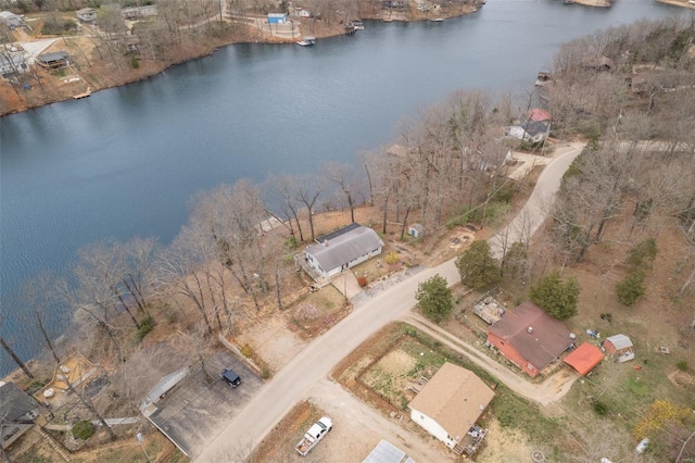 9449 E Lake View Dr, Bonne Terre, MO 63628 - aerial view of property and surrounding area featuring a nearby body of water