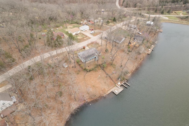 9449 E Lake View Dr, Bonne Terre, MO 63628 - aerial view of property and surrounding area featuring a nearby body of water