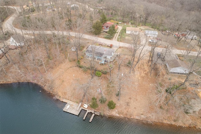 9449 E Lake View Dr, Bonne Terre, MO 63628 - aerial view of property's location with a large body of water