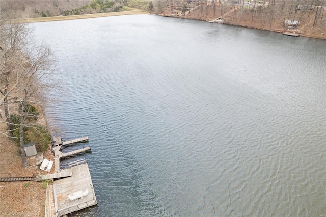 9449 E Lake View Dr, Bonne Terre, MO 63628 - aerial view of a large body of water