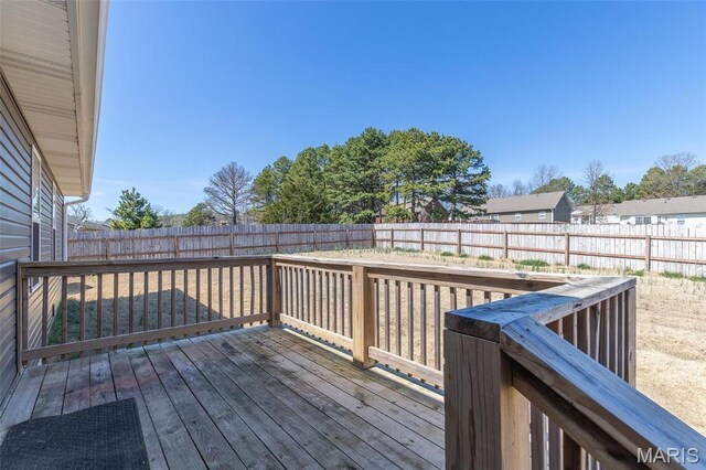 151 Alisha Ave, Poplar Bluff, MO 63901 - wooden terrace featuring a fenced backyard