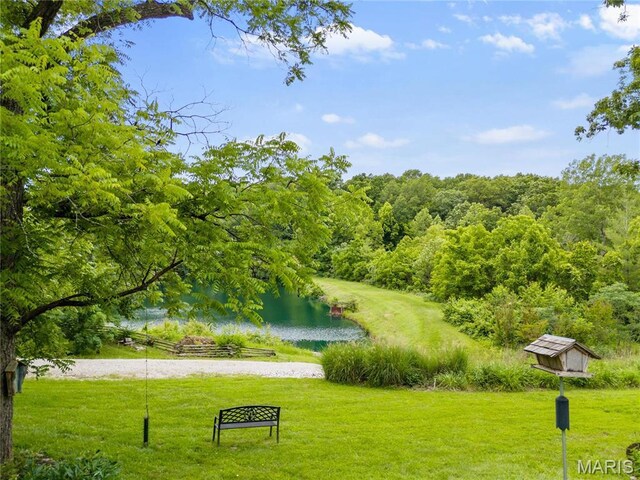 3724 Nadler Rd, Mo, MO 63385 - surrounding community featuring a water view, a yard, and a forest view