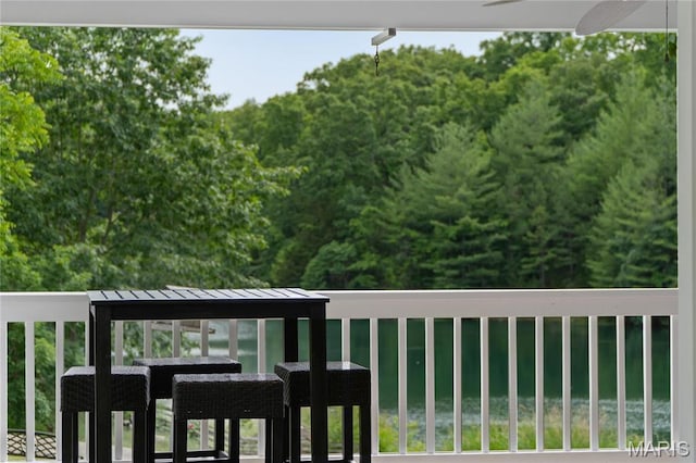 3724 Nadler Rd, Mo, MO 63385 - balcony featuring a forest view