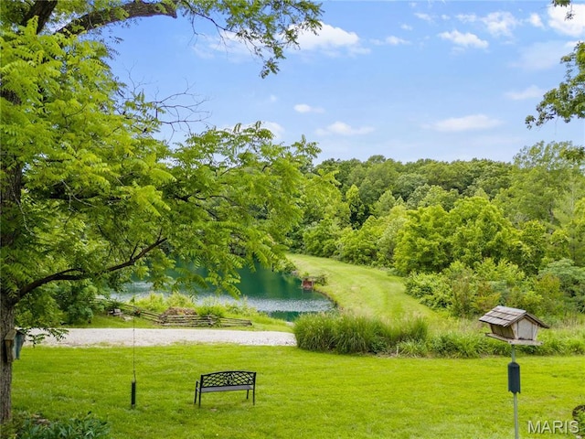 3724 Nadler Rd, Mo, MO 63385 - surrounding community featuring a water view, a yard, and a forest view