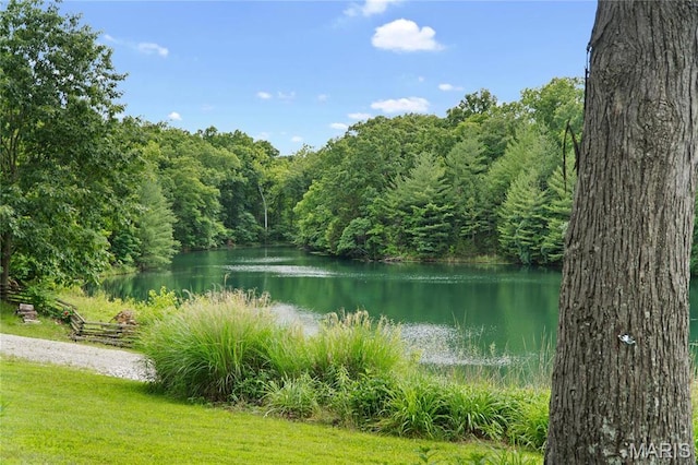 3724 Nadler Rd, Mo, MO 63385 - water view featuring a heavily wooded area
