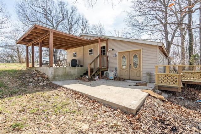 view of rear view of property