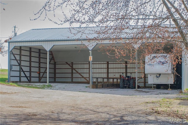 708 E Fillmore St E, Fillmore, IL 62032 - view of pole building featuring a detached carport