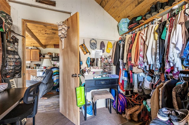 11165 Villmer Rd, Cadet, MO 63630 - walk in closet with carpet floors and lofted ceiling