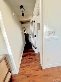 1437 Palisades Rd, Wildwood, MO 63021 - hall with wood finished floors and baseboards