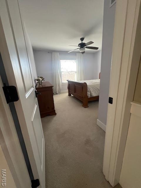 1437 Palisades Rd, Wildwood, MO 63021 - bedroom featuring carpet and a ceiling fan